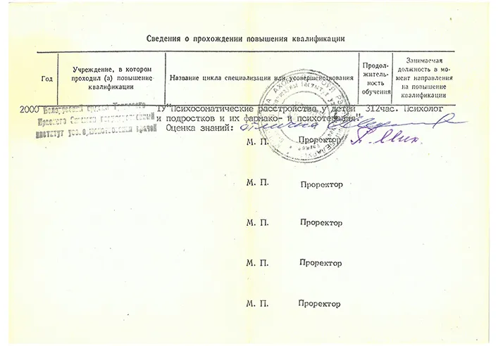 Работа с детьми и подростками